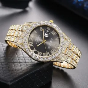 Luxury Rhinestone Men Casual Crystal Watches Men for Watch Diamond Fashion Wristwatches S4731226