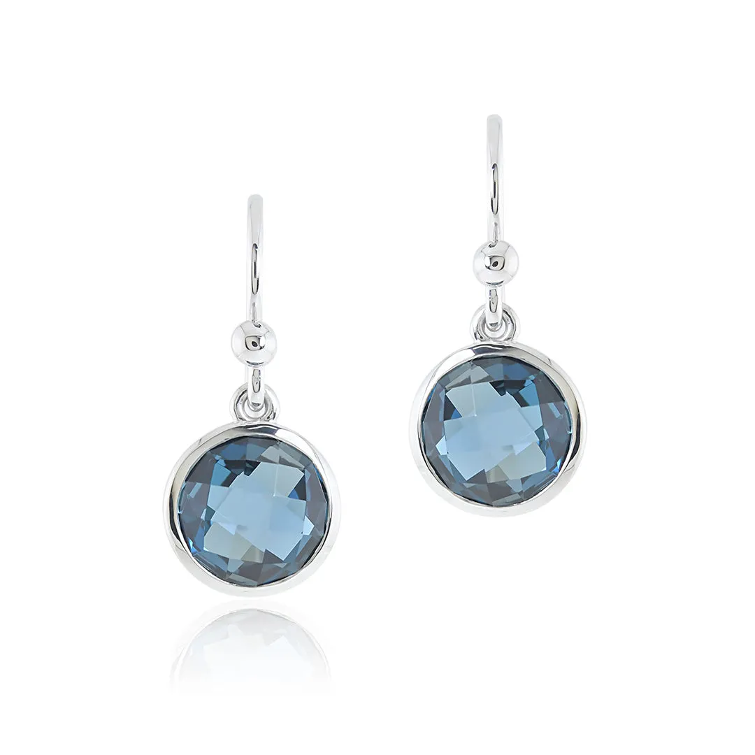 Marais Earrings in London Blue Topaz