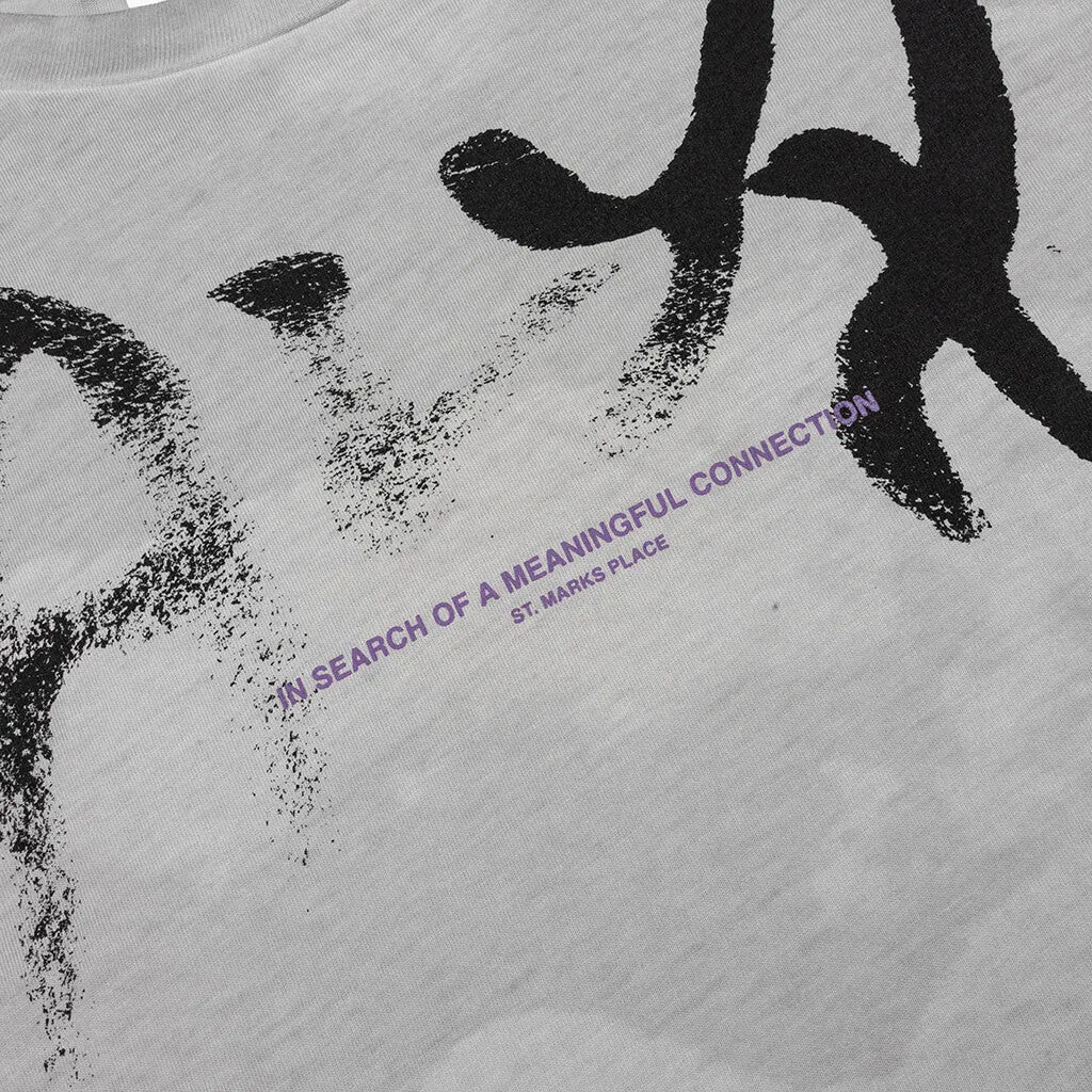 Meaning Connection Treated L/S Tee - Light Grey