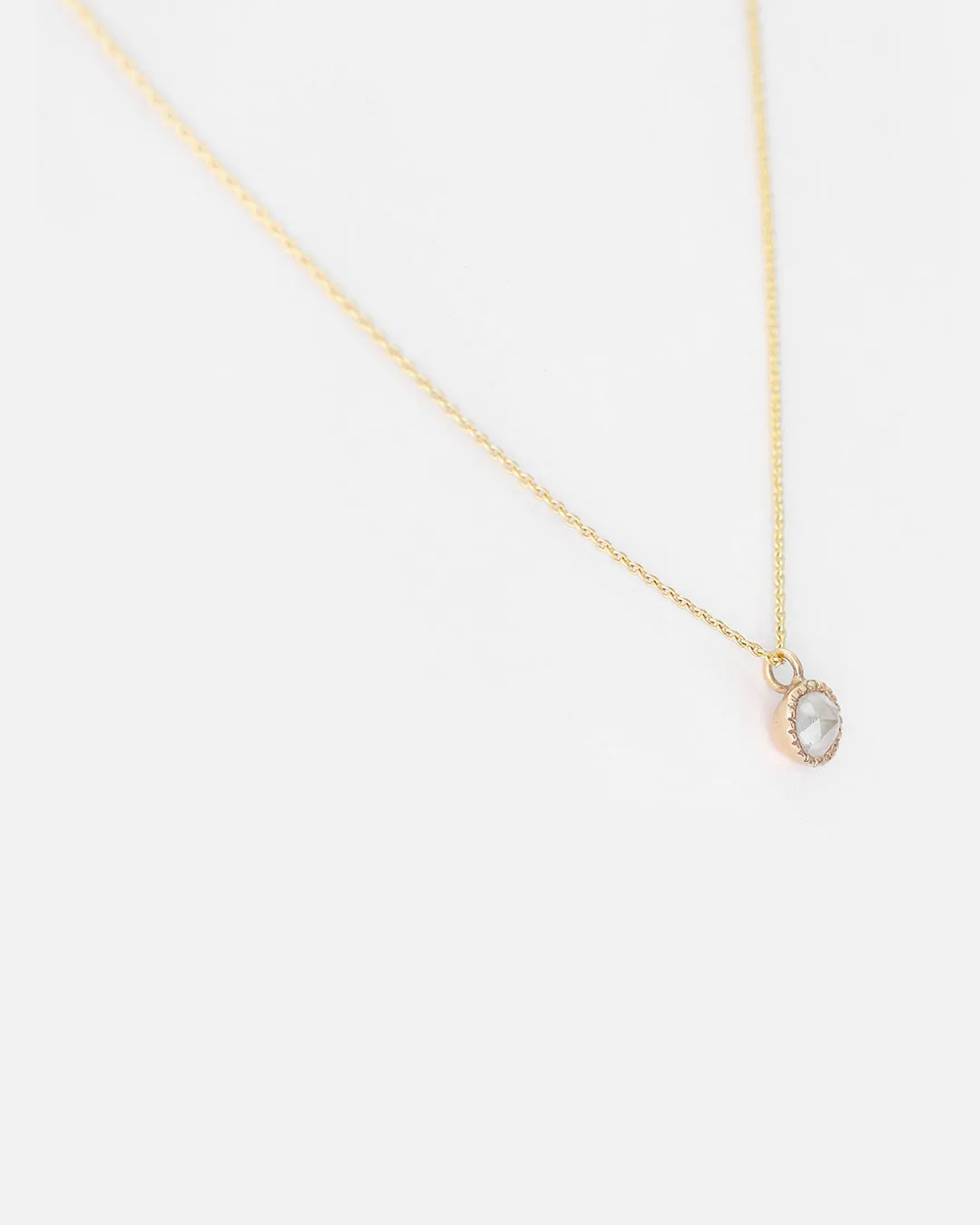 Melee Ball / 3.5mm Milky Diamond Pendant