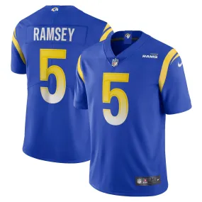 Men's Nike Jalen Ramsey Royal Los Angeles Rams Team Vapor Limited Jersey