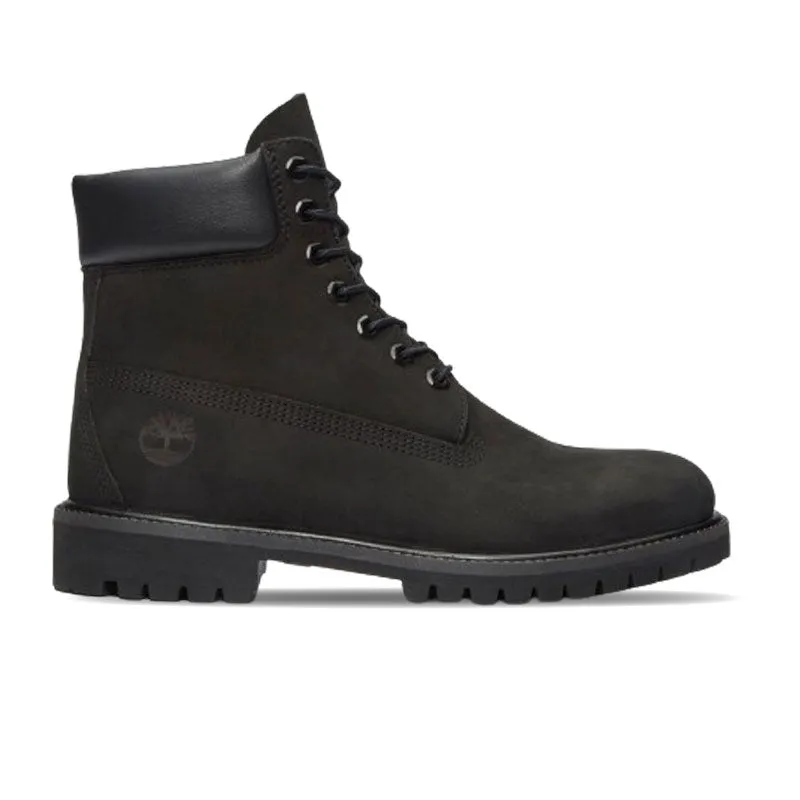 Men's Timberland Premium 6-Inch Waterproof Boot Black Nubuck 10073