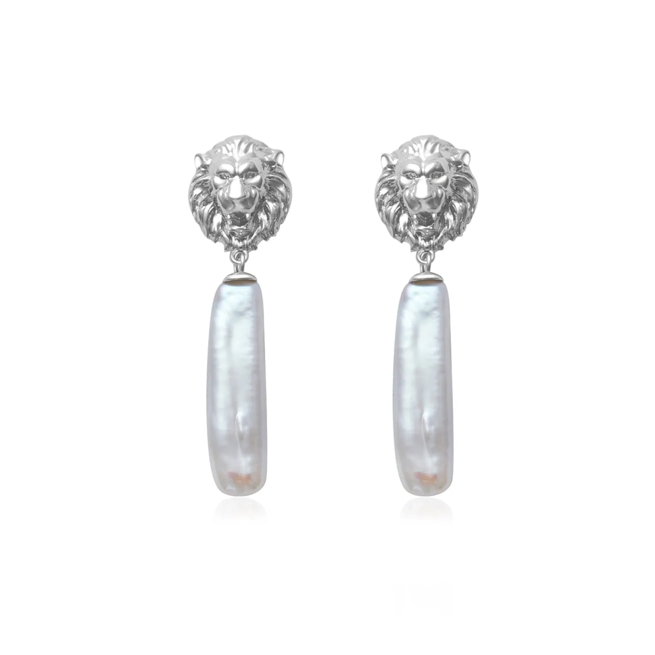 Merlion Baroque Freshwater Pearl Earrings WE00721 | SAFARI