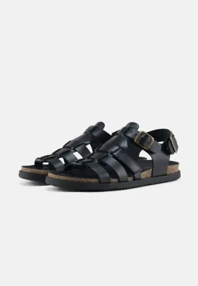 Mette Sandal Leather - Black