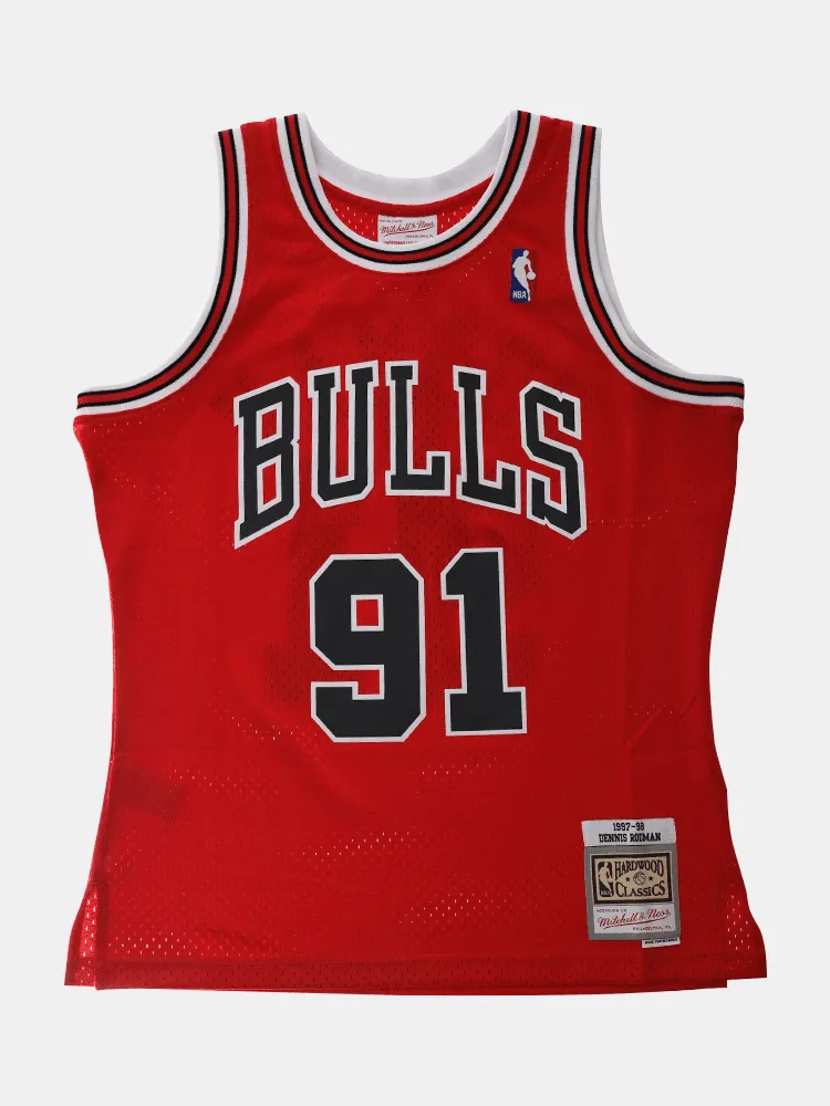 Mitchell & Ness Bulls Rodman 97/98 Swingman Jersey - Road