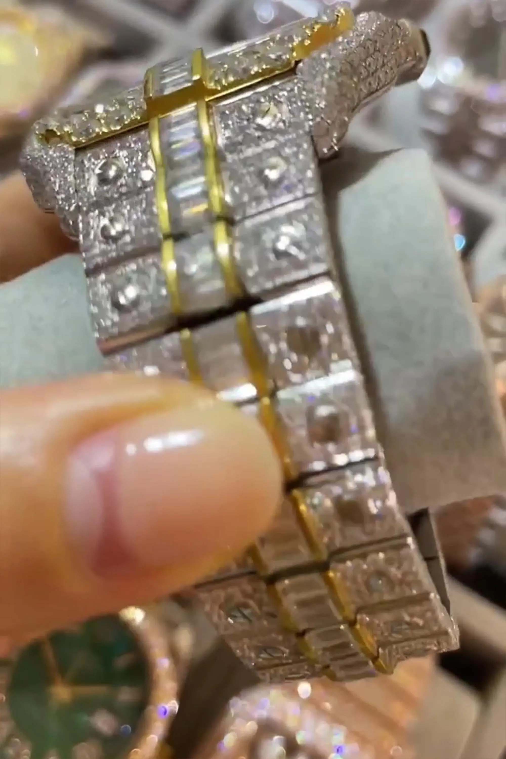 Moissanite watch | diamond watch(W-22)