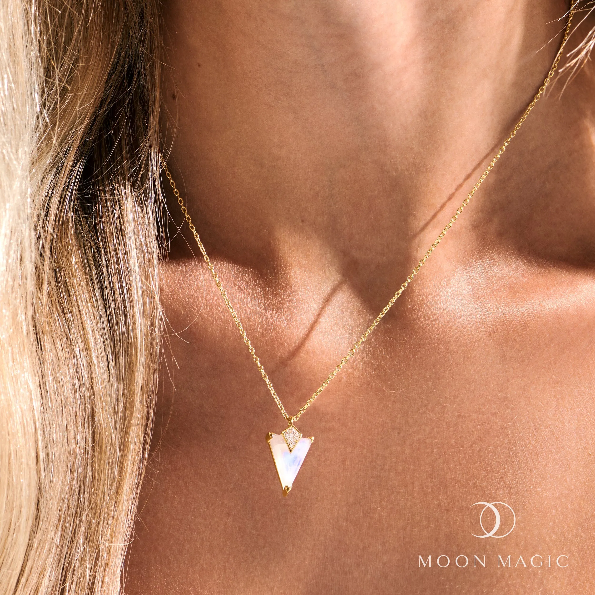 Moonstone Necklace - Trilicious