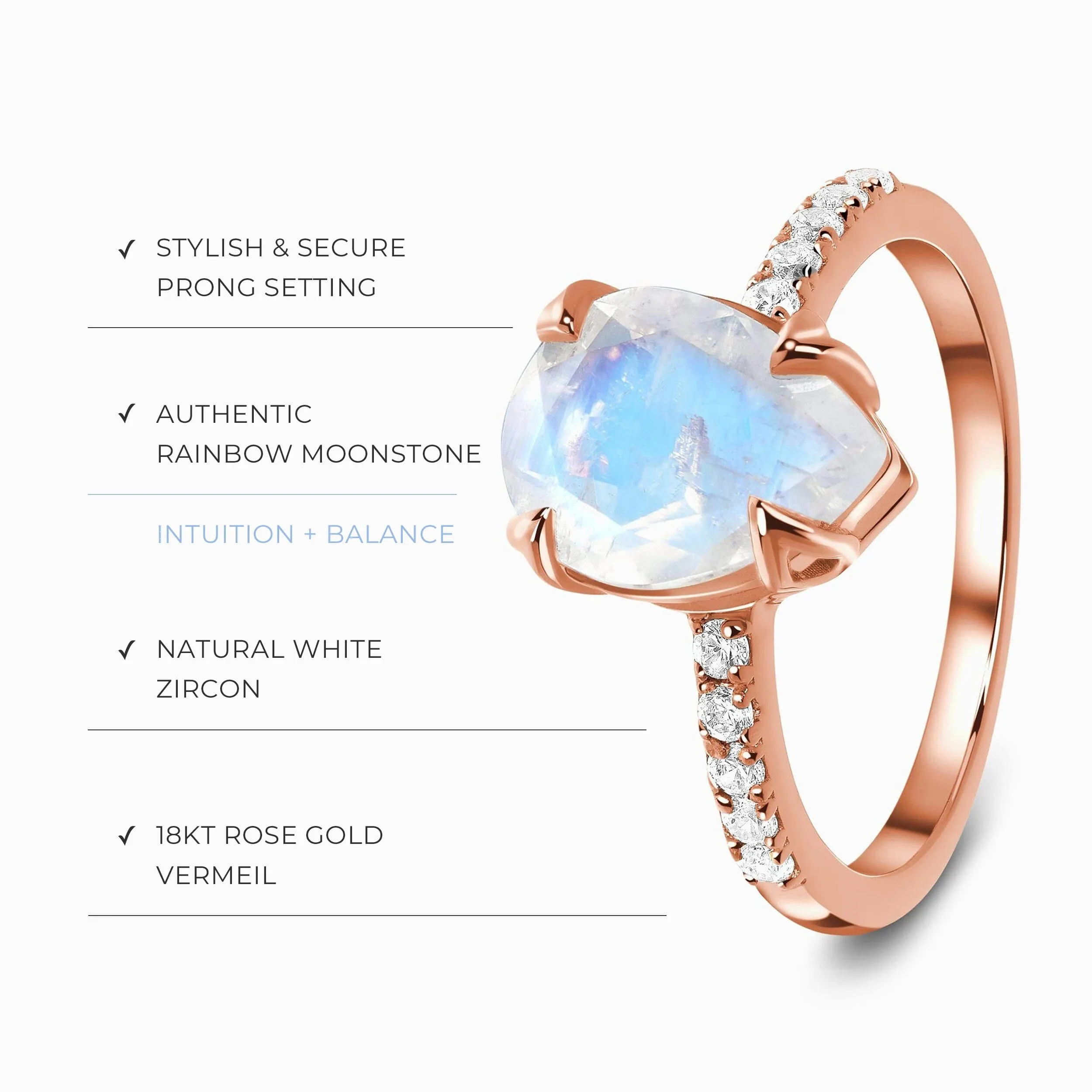 Moonstone Ring - Nymph