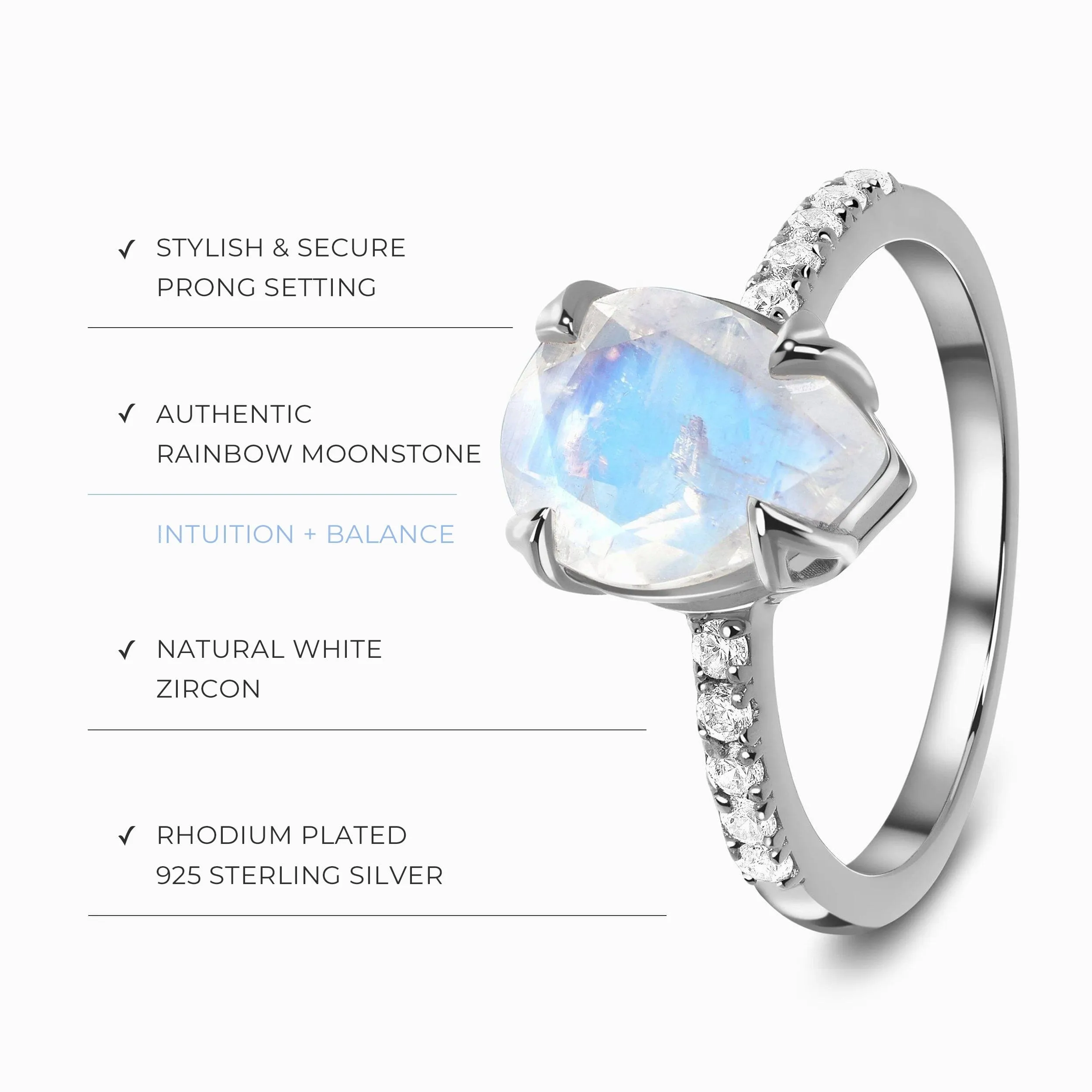 Moonstone Ring - Nymph