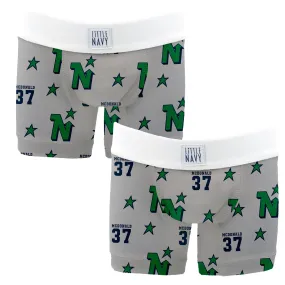 MUSKOKA NORTH STARS HOCKEY -Premium Boys Boxer Brief (2 pack) PERSONALIZED