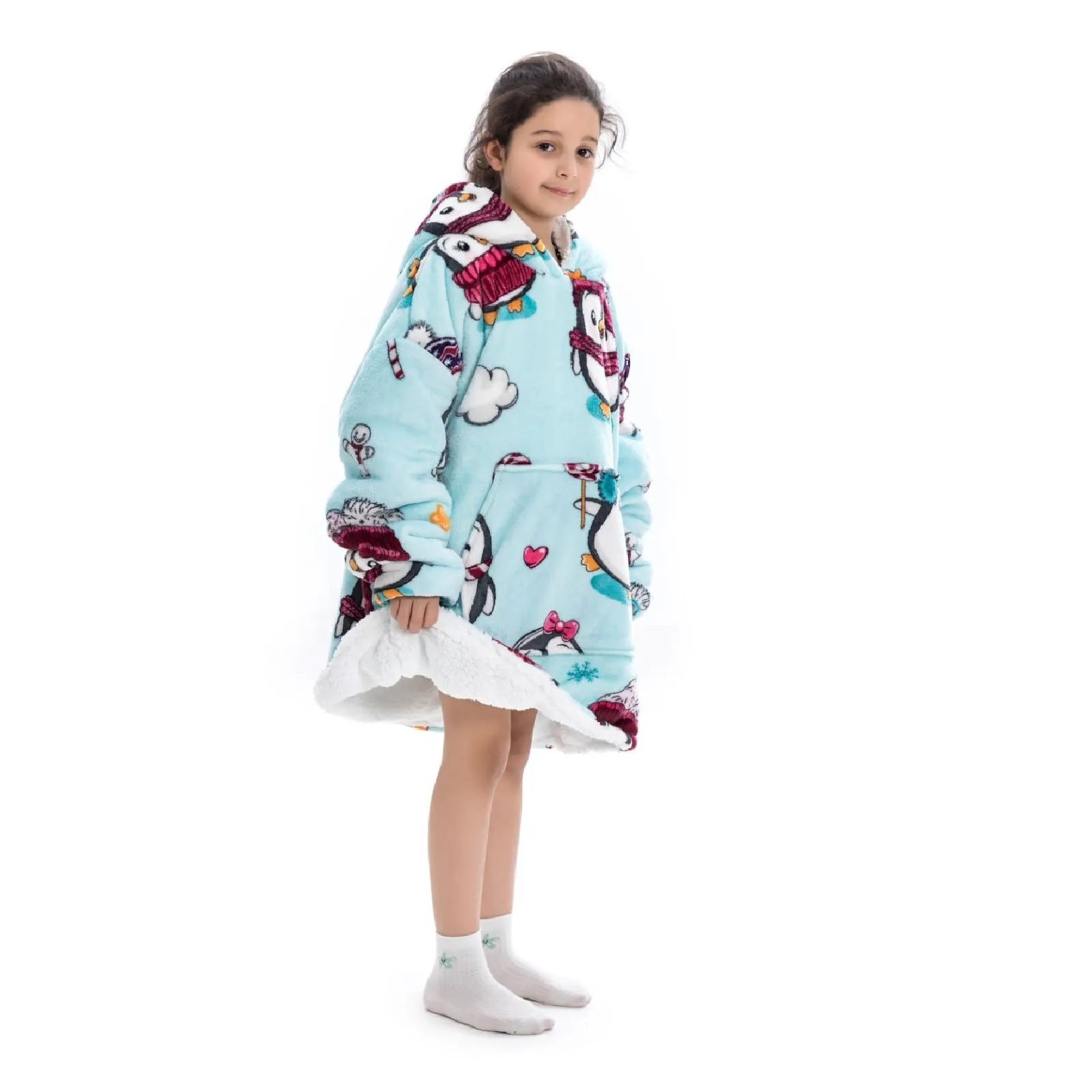 My Snuggy - Kids Penguin Hoodie Blanket