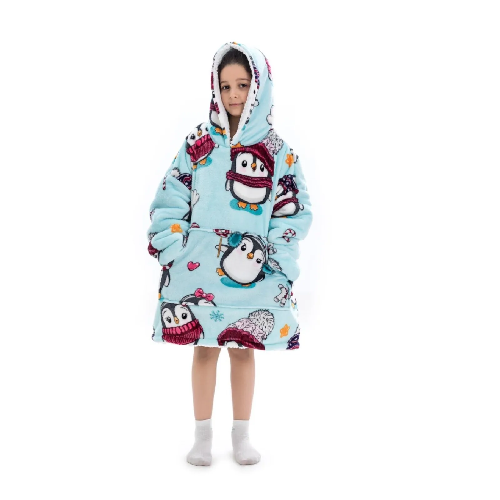 My Snuggy - Kids Penguin Hoodie Blanket