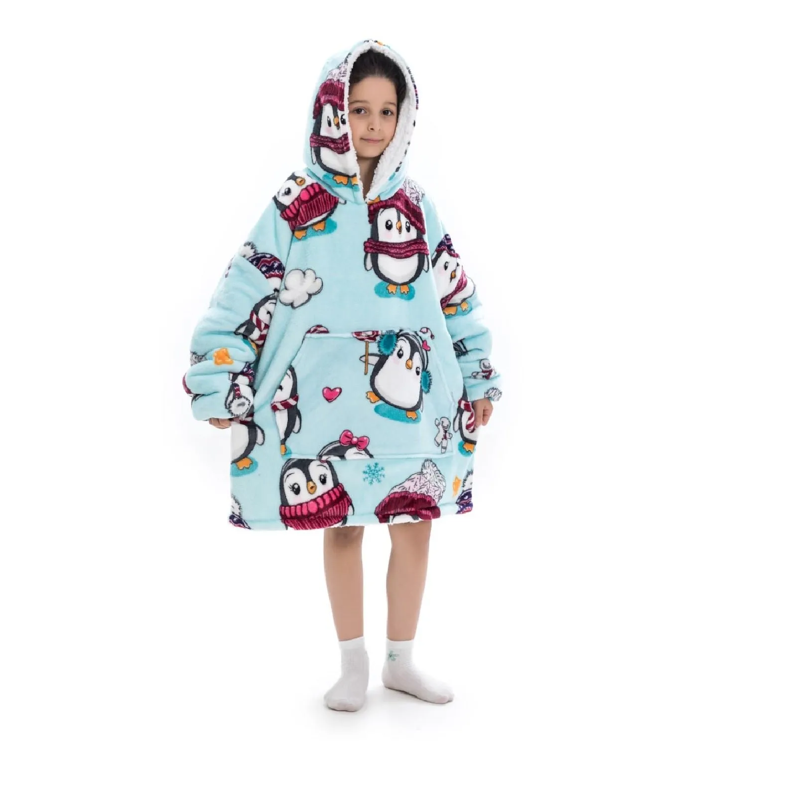 My Snuggy - Kids Penguin Hoodie Blanket