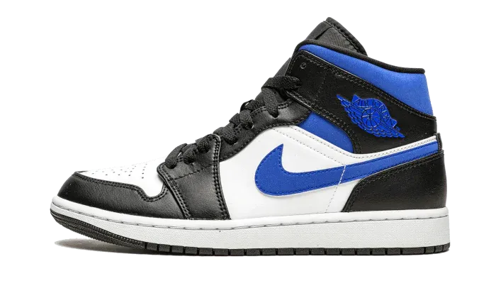 Nike Air Jordan 1 Mid White Black Racer Blue