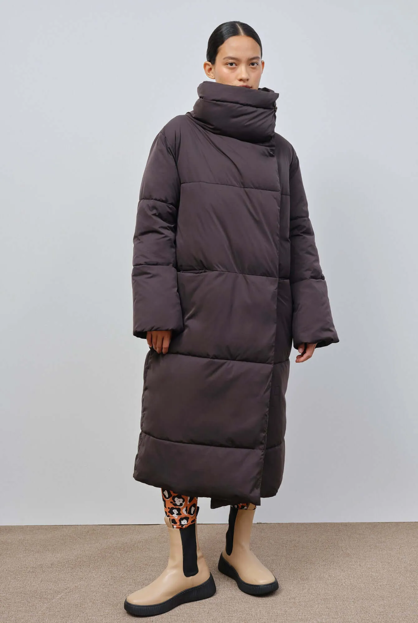 Nizza | Black Oversized Women's Quilted Puffer Coat