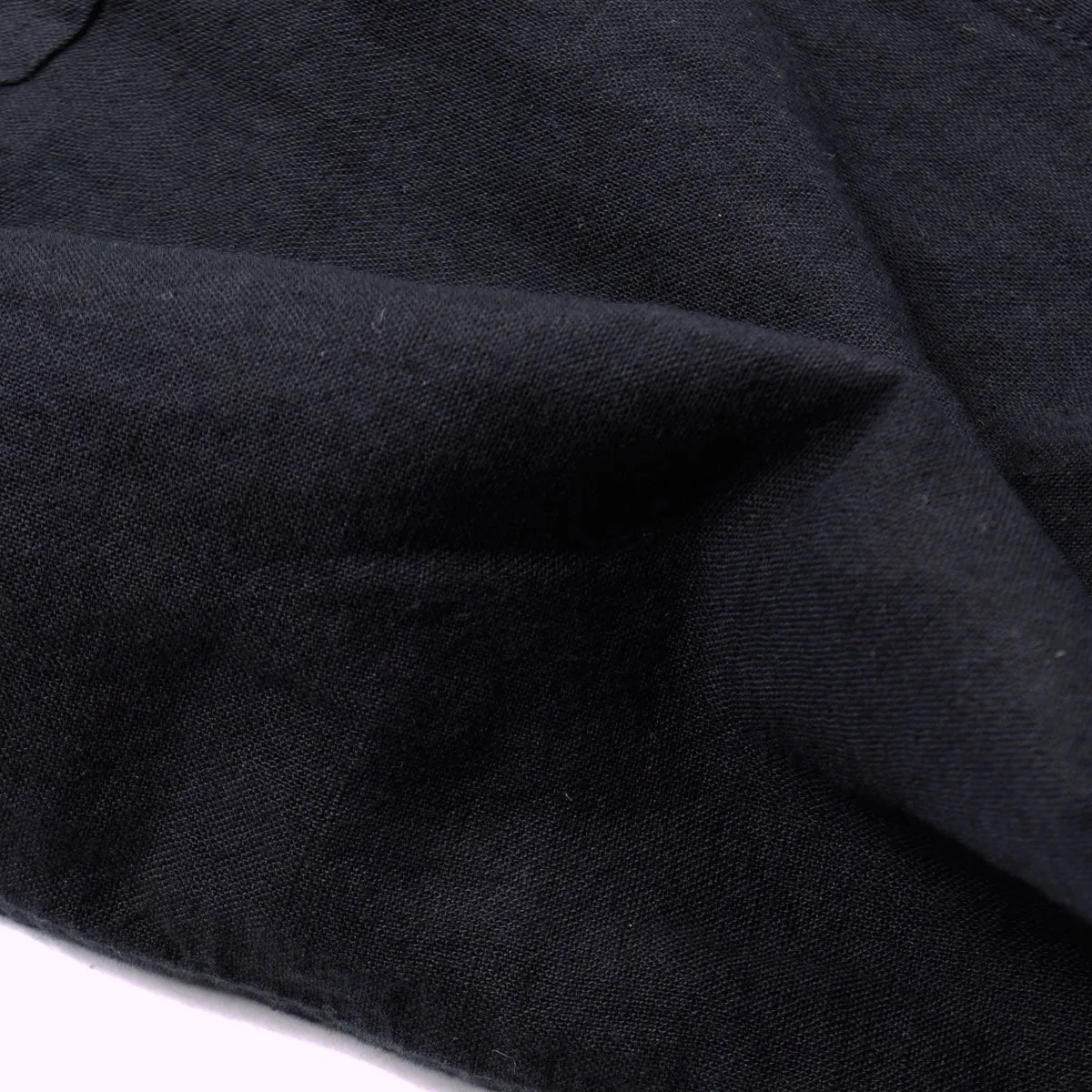 Our Legacy - Chamois Short Sleeve Shirt - Black Cotton Linen