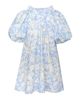 PAADE MODE RETURN TO NATURE Cotton Puff Sleeve Dress Anemone in Blue