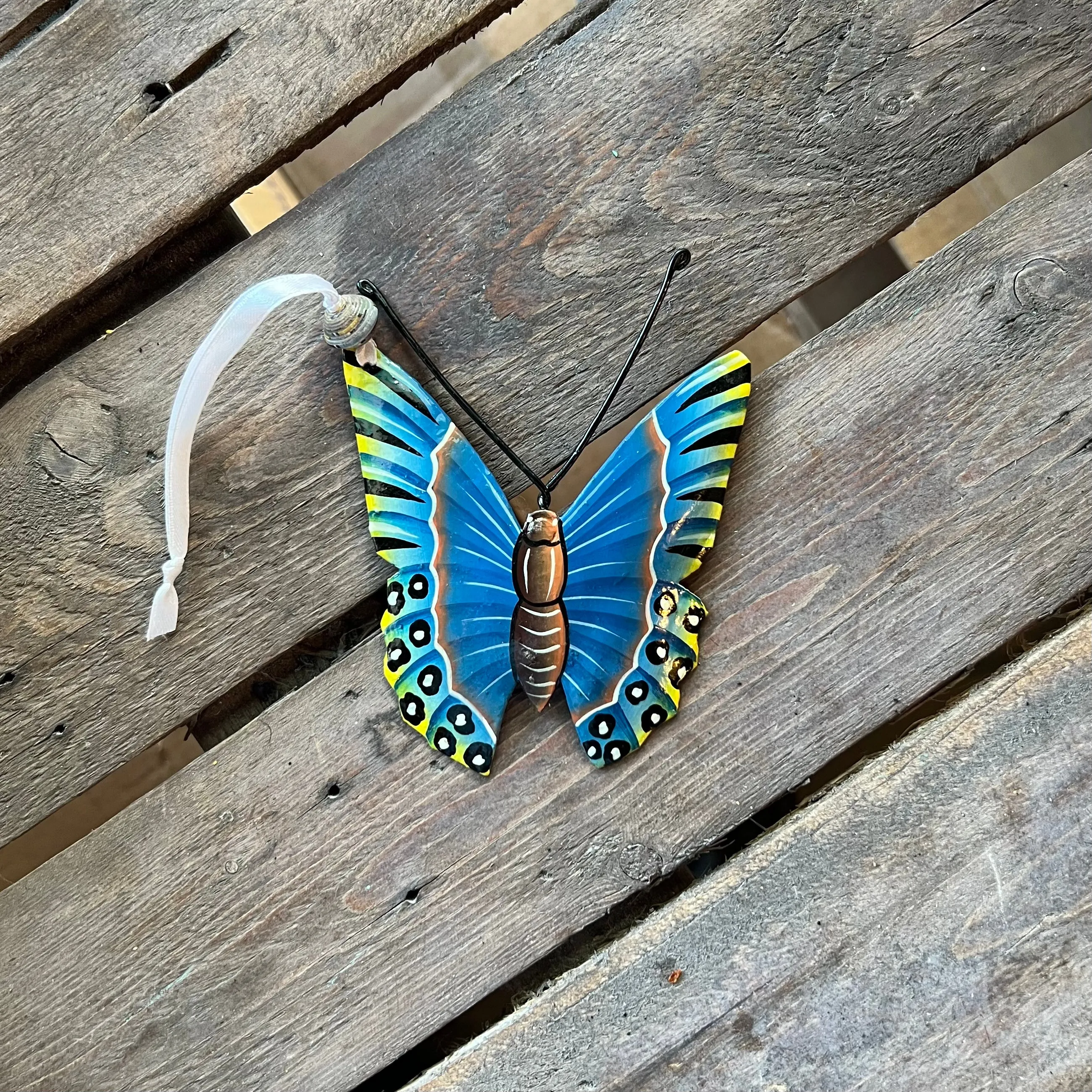 Painted Butterfly Ornament