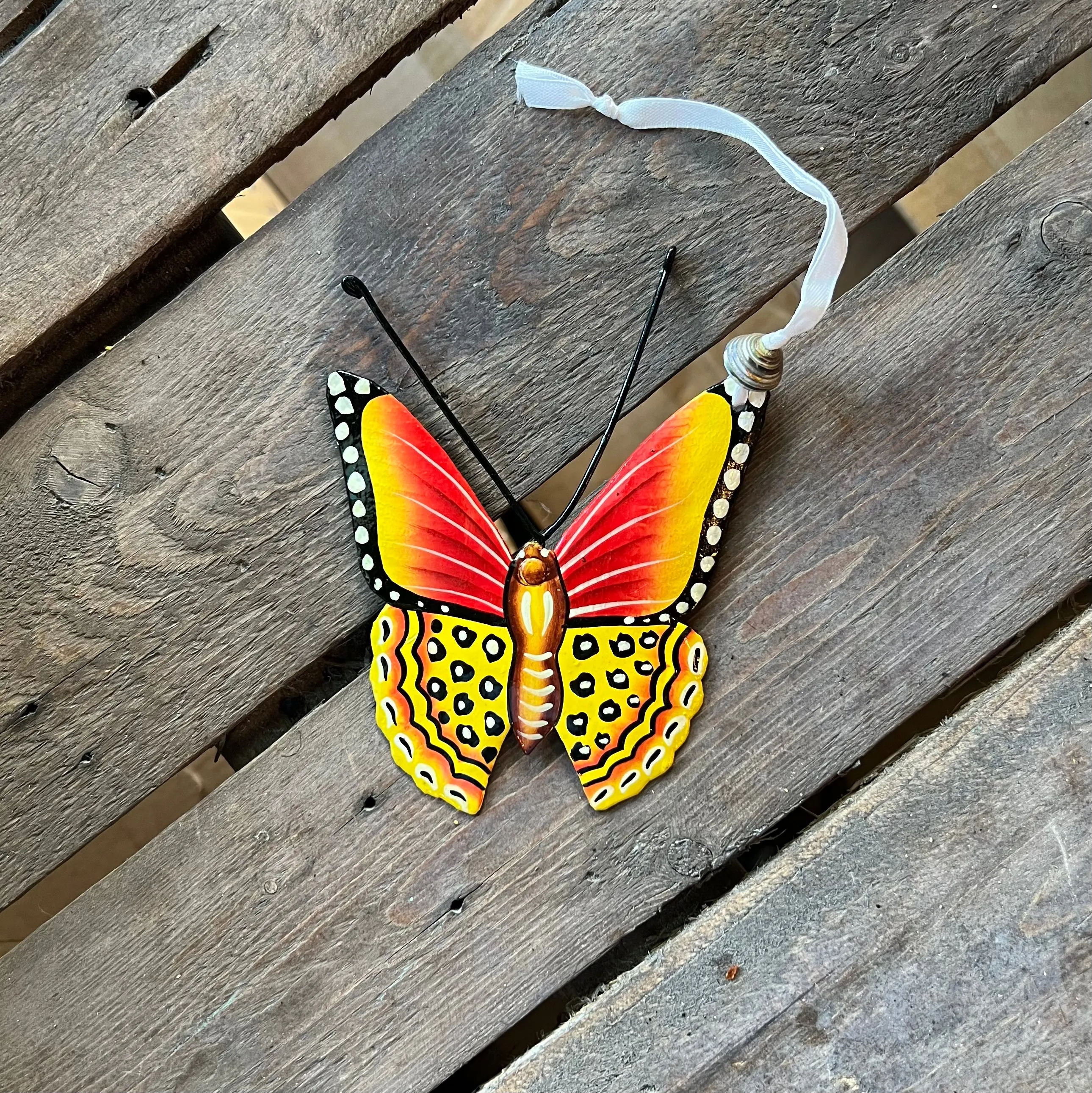 Painted Butterfly Ornament