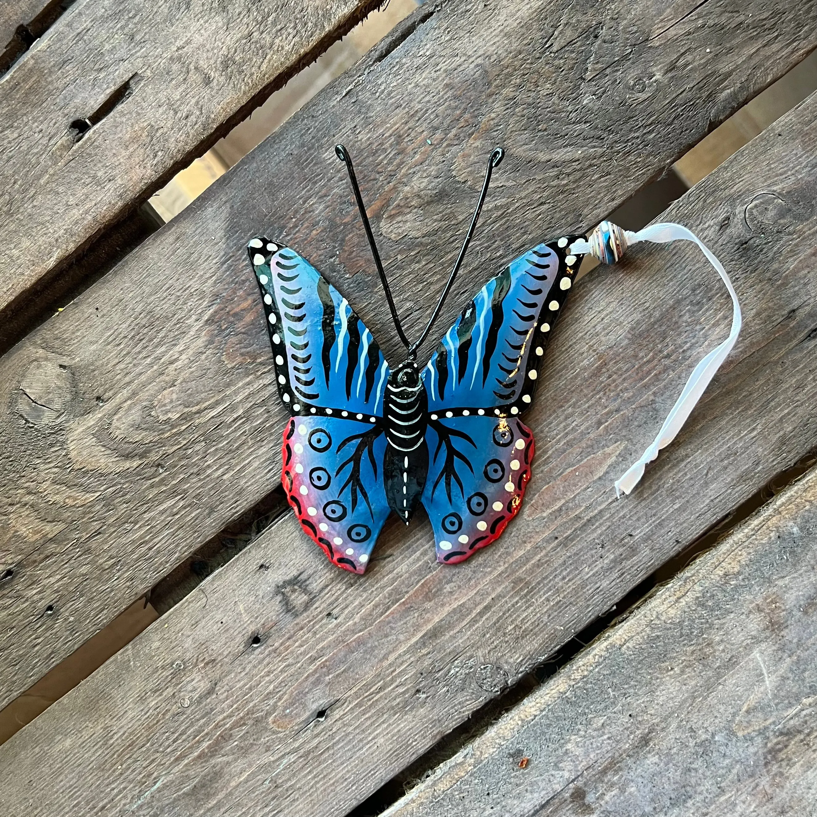 Painted Butterfly Ornament