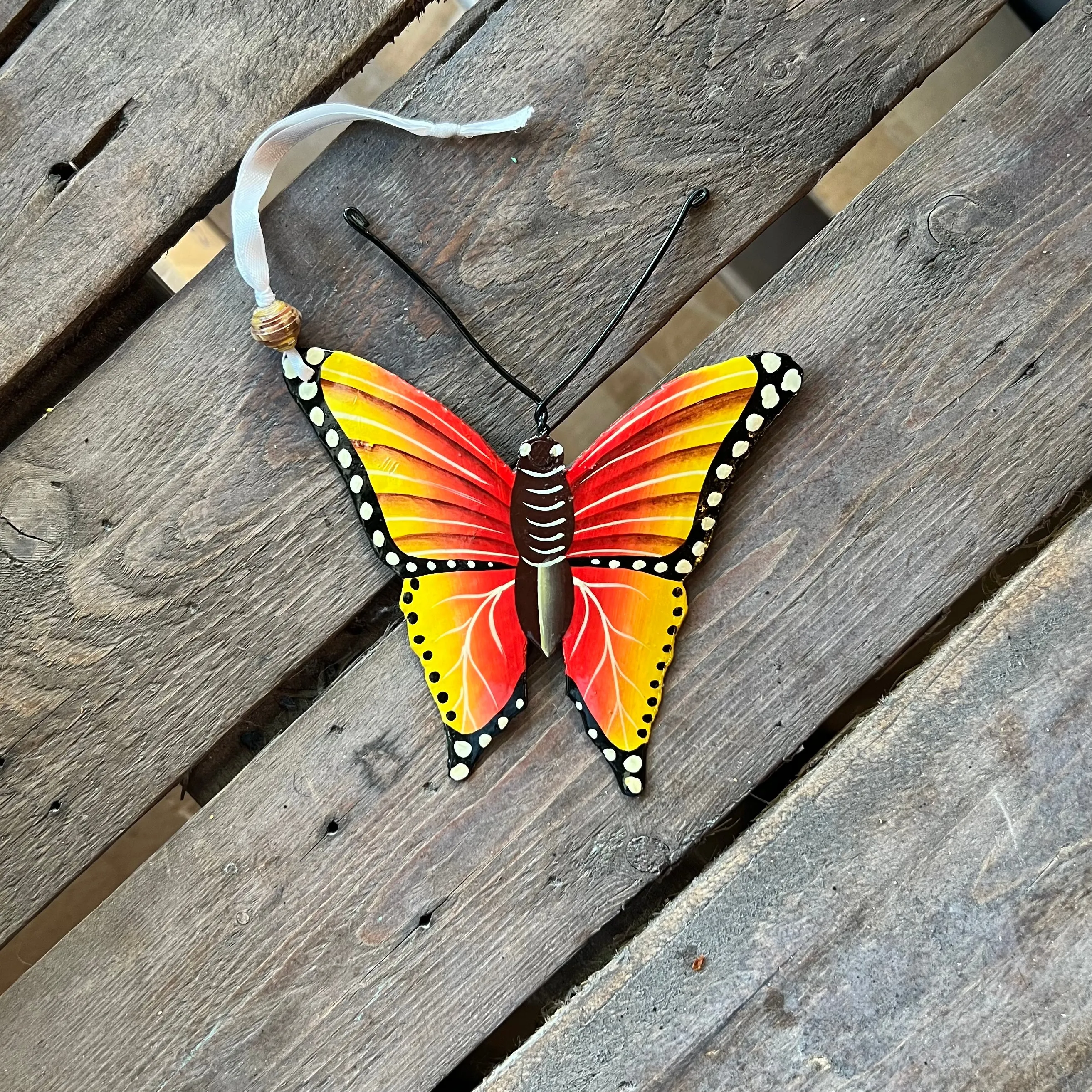 Painted Butterfly Ornament