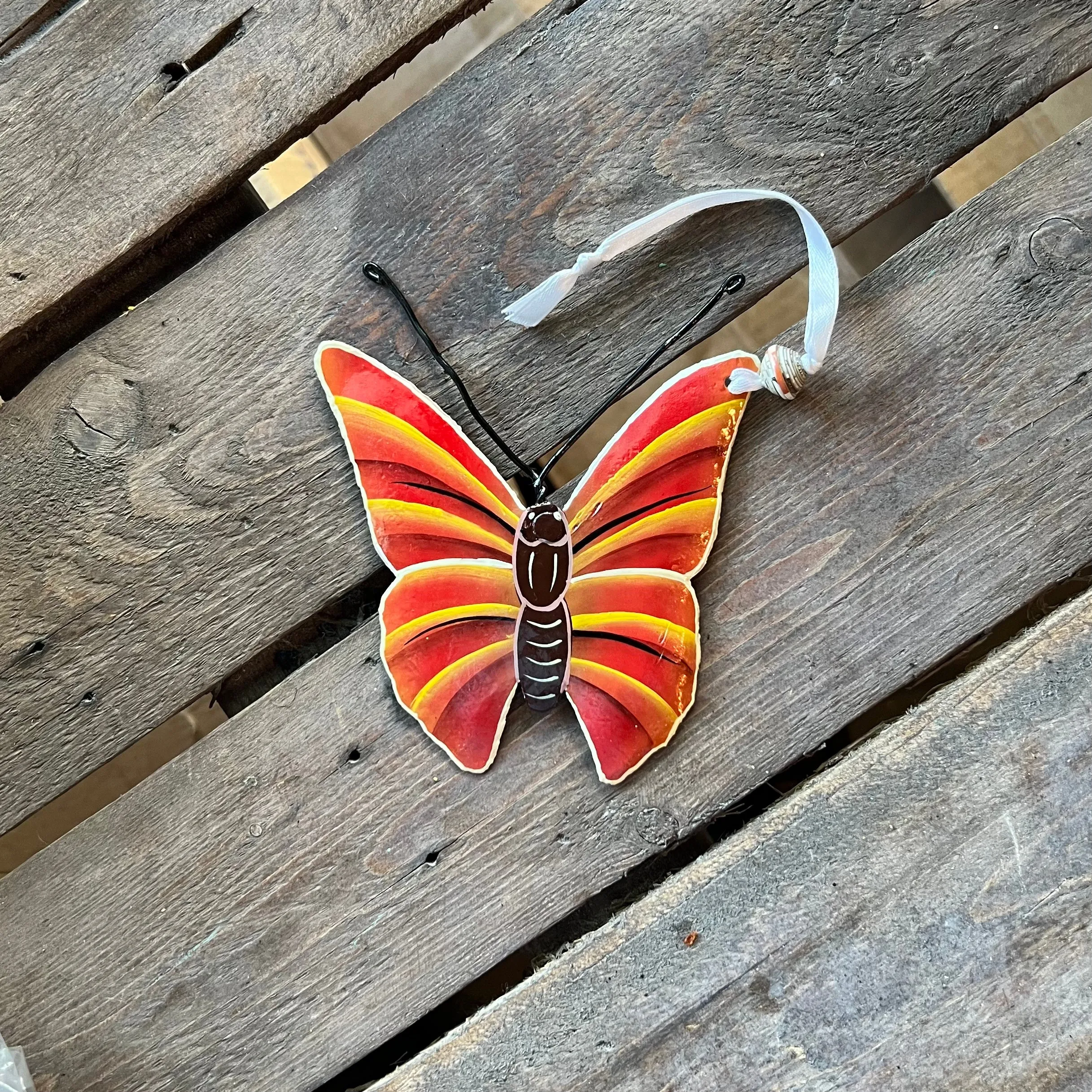 Painted Butterfly Ornament