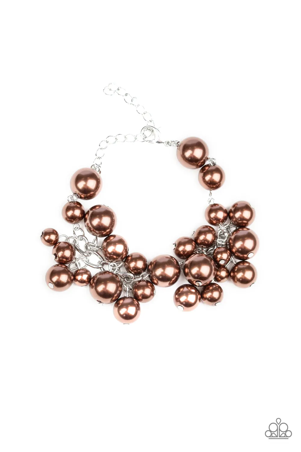 Paparazzi Girls In Pearls - Brown Bracelet