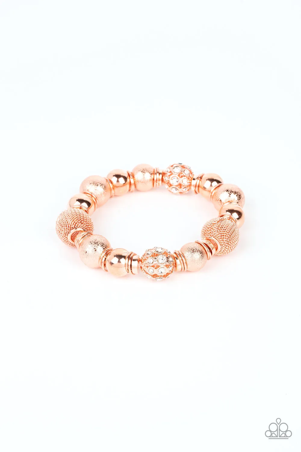 Paparazzi We Totally Mesh Copper Bracelet