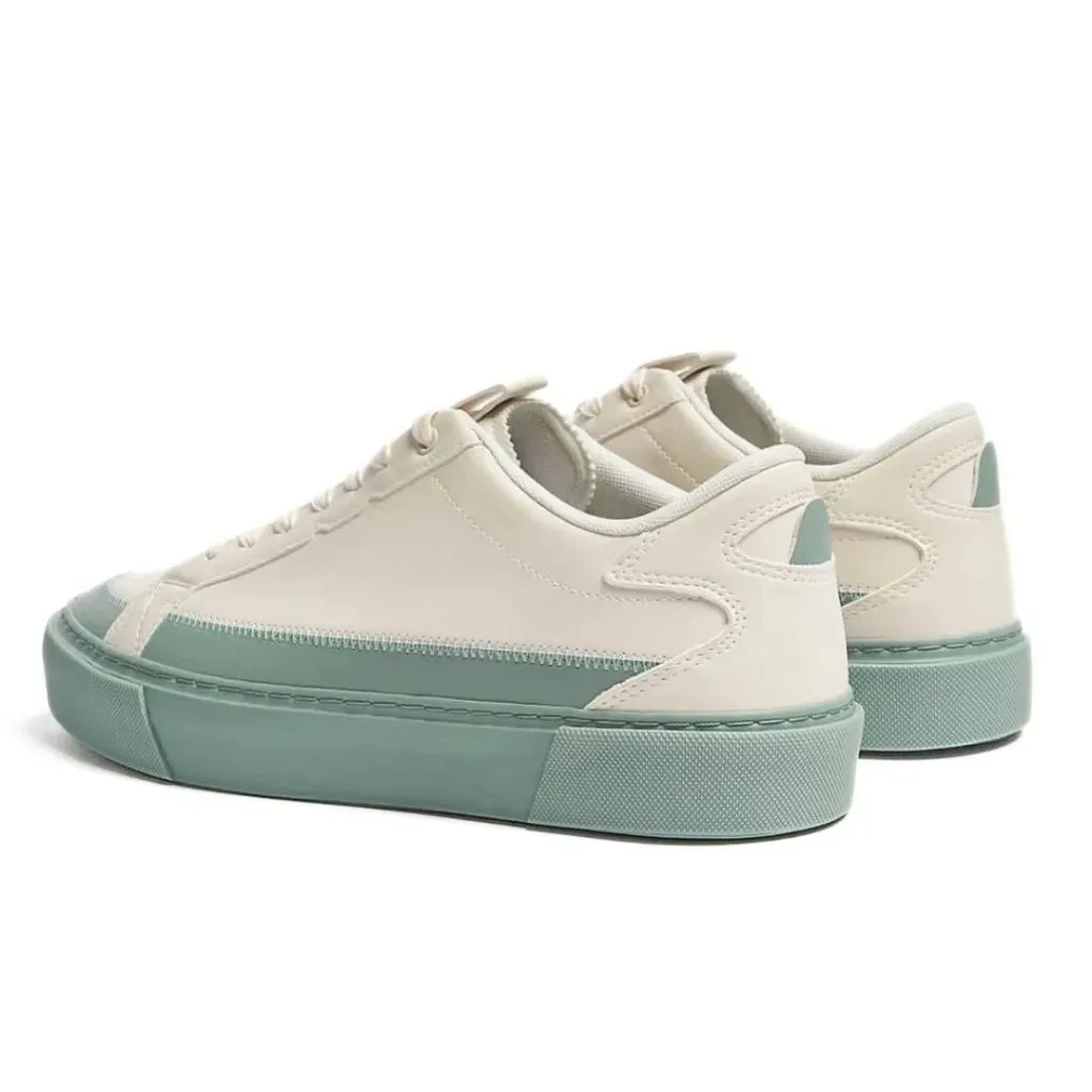 Pull & Bear Basic Contrast Sneakers - BEG