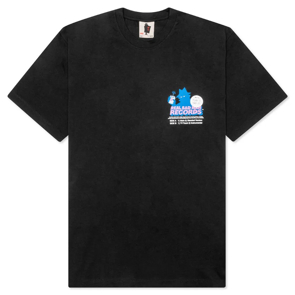 Records S/S Tee - Black