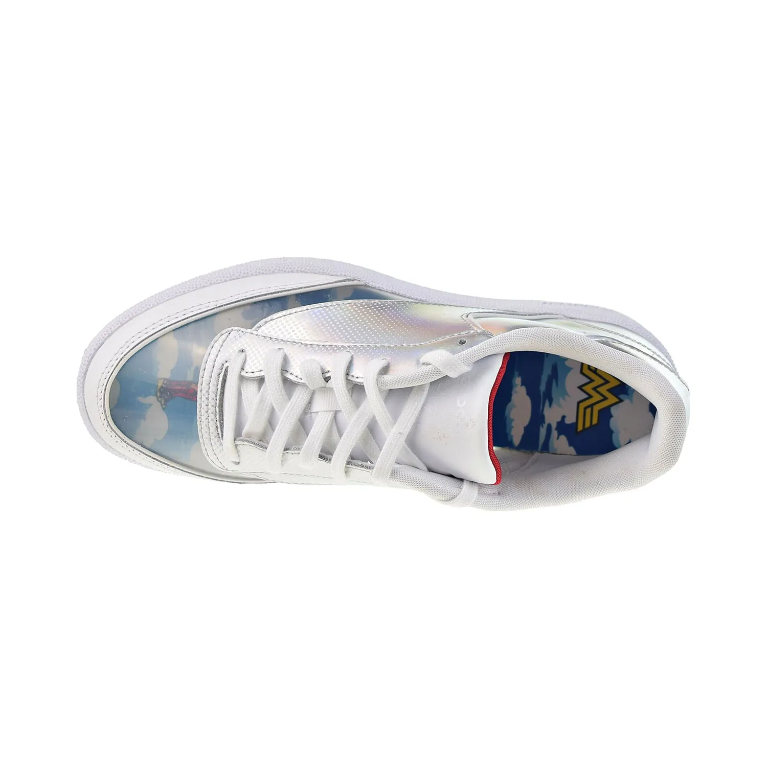 Reebok Classic Club C 85 "Wonder Woman 1984 Invisble Jet" Men's Shoes White