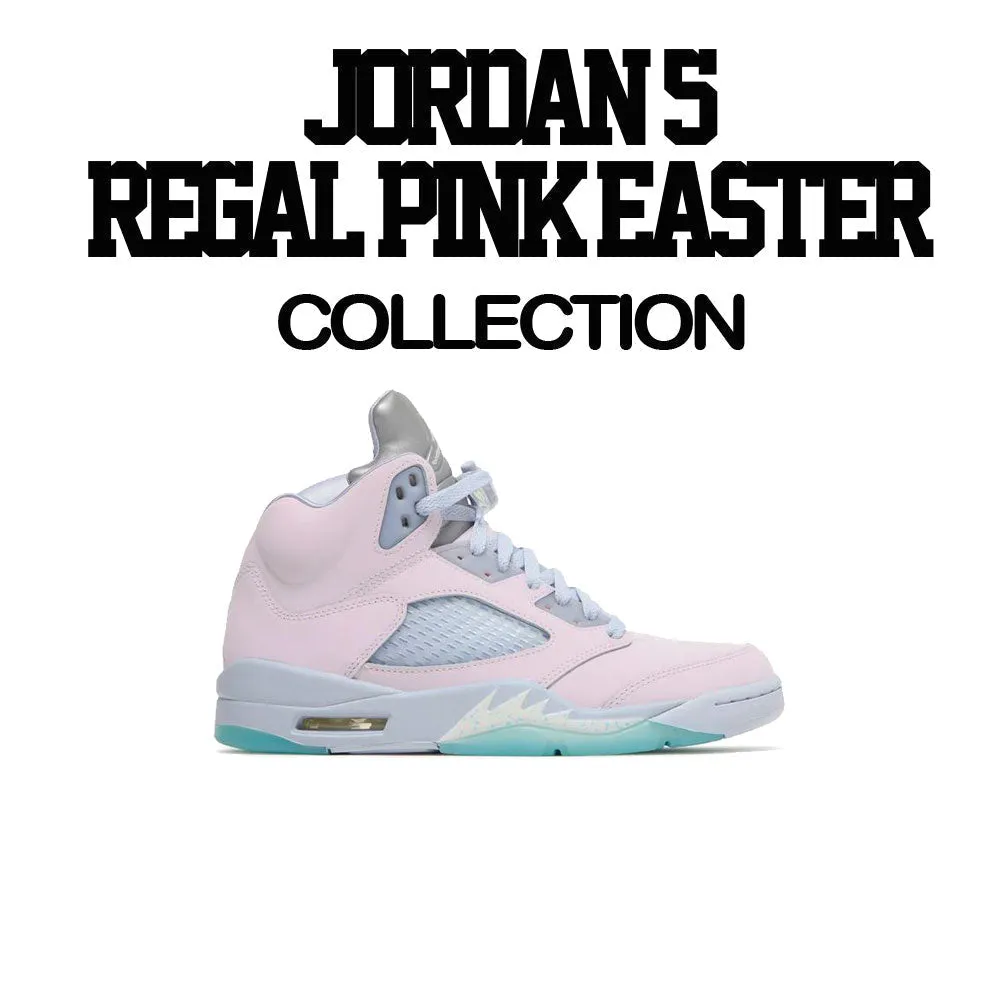 Retro 5 Regal Pink Easter Shirt - Rookie Bear - Island