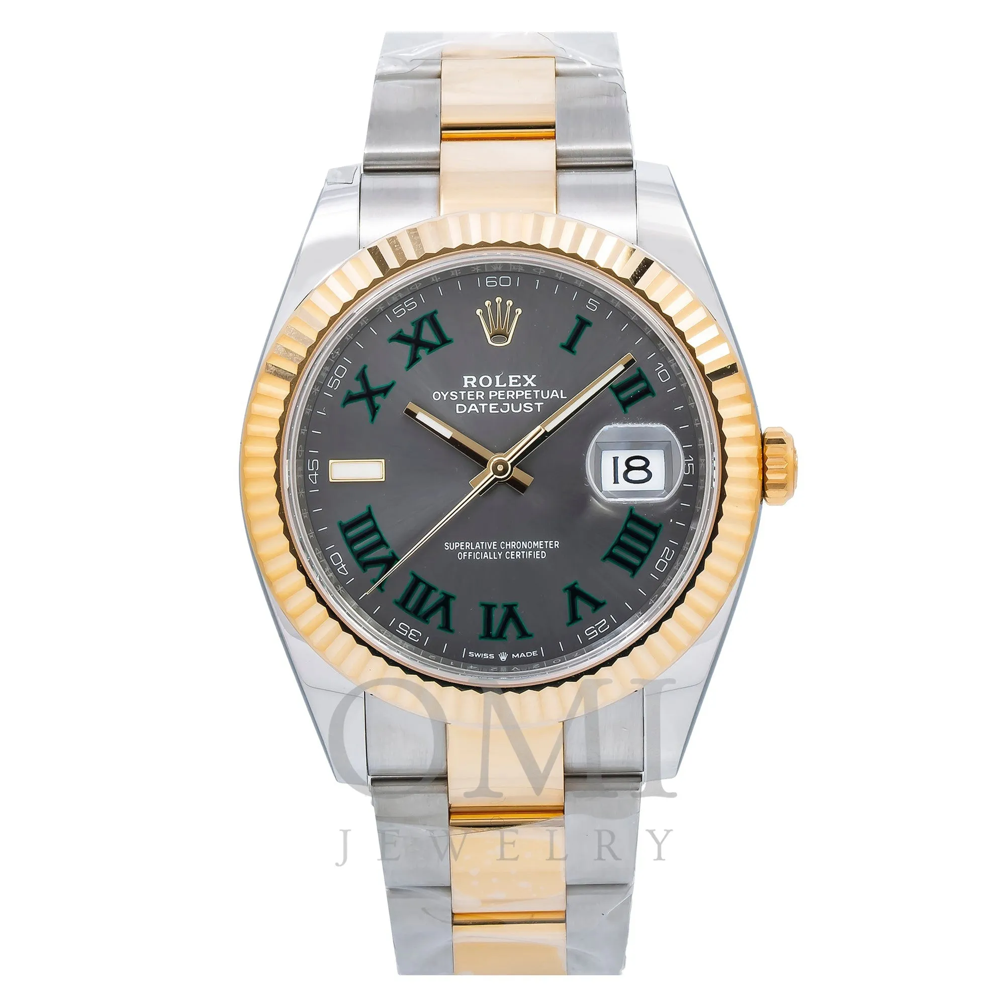 Rolex Datejust 126333 41MM Wimbledon Dial With Two Tone Oyster Bracelet