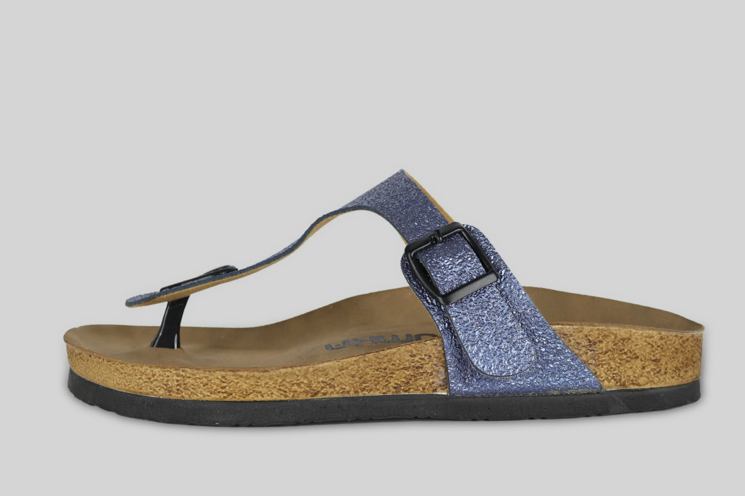 Sandalias Brillo Azul