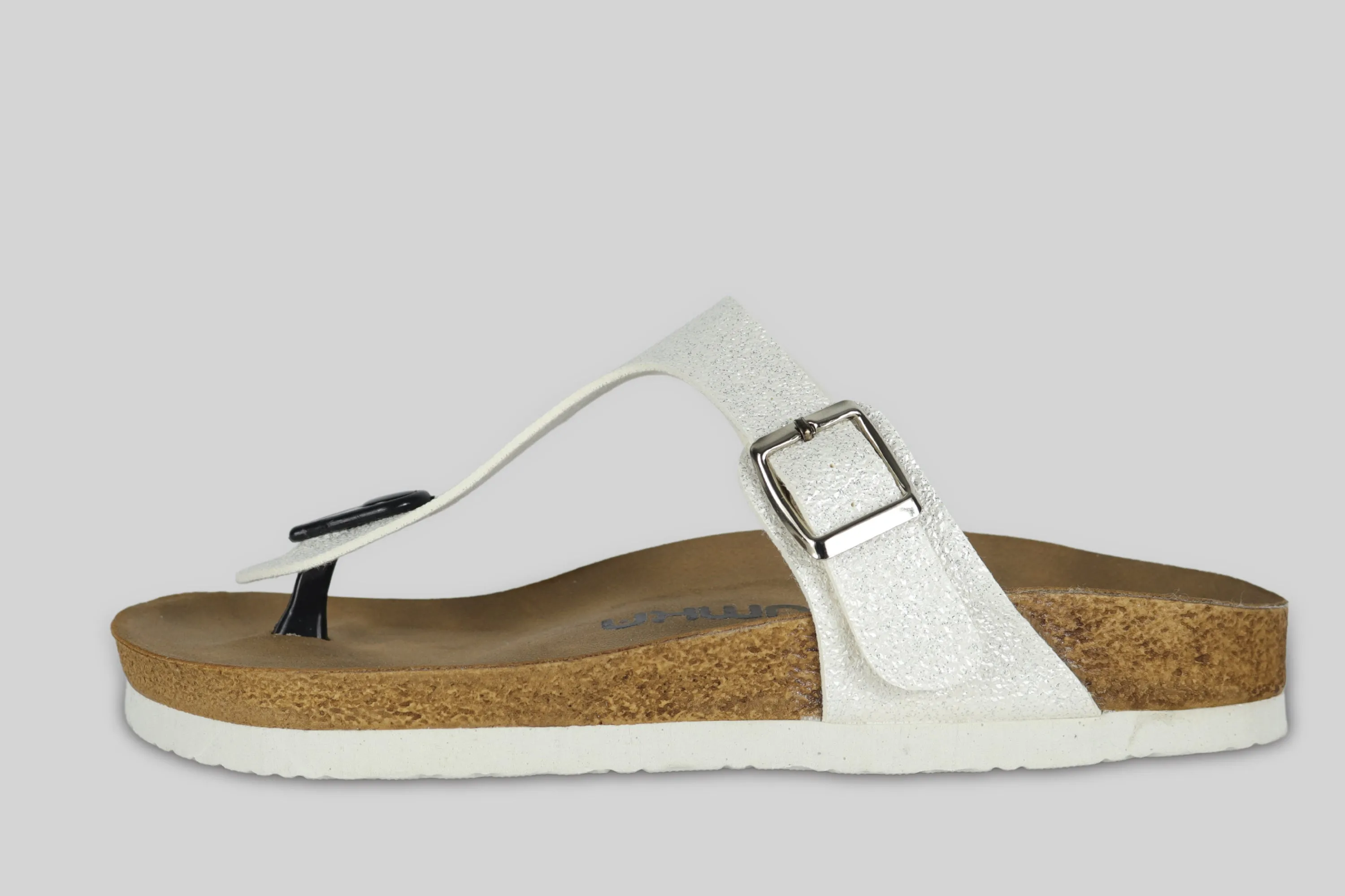 Sandalias Brillo Blanco