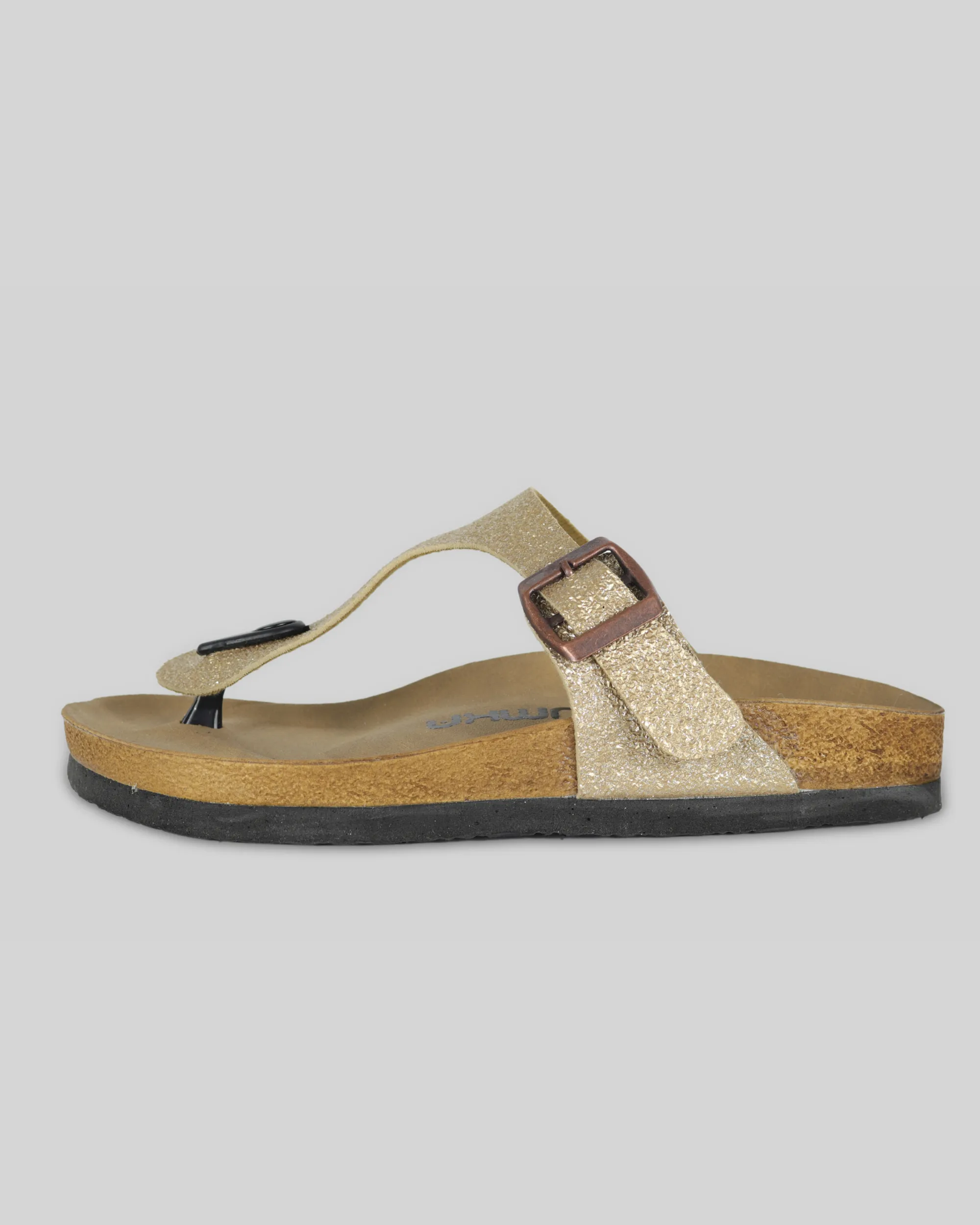 Sandalias Brillo Dorado