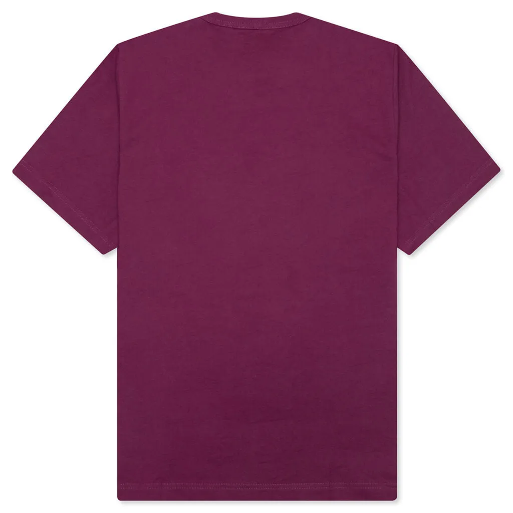 Scribble Logo Tee - Raspberry