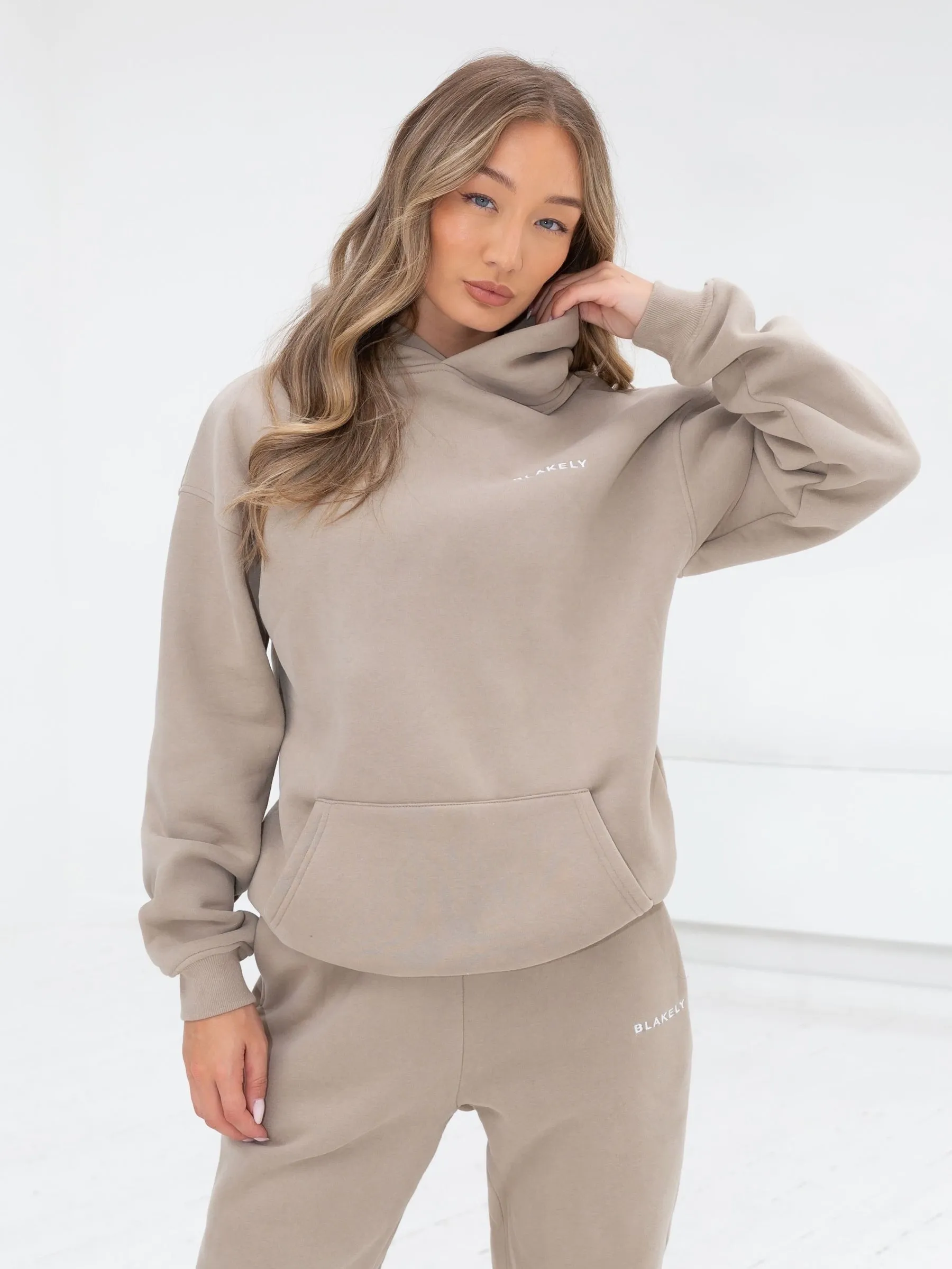 Series Oversized Hoodie - Washed Khaki