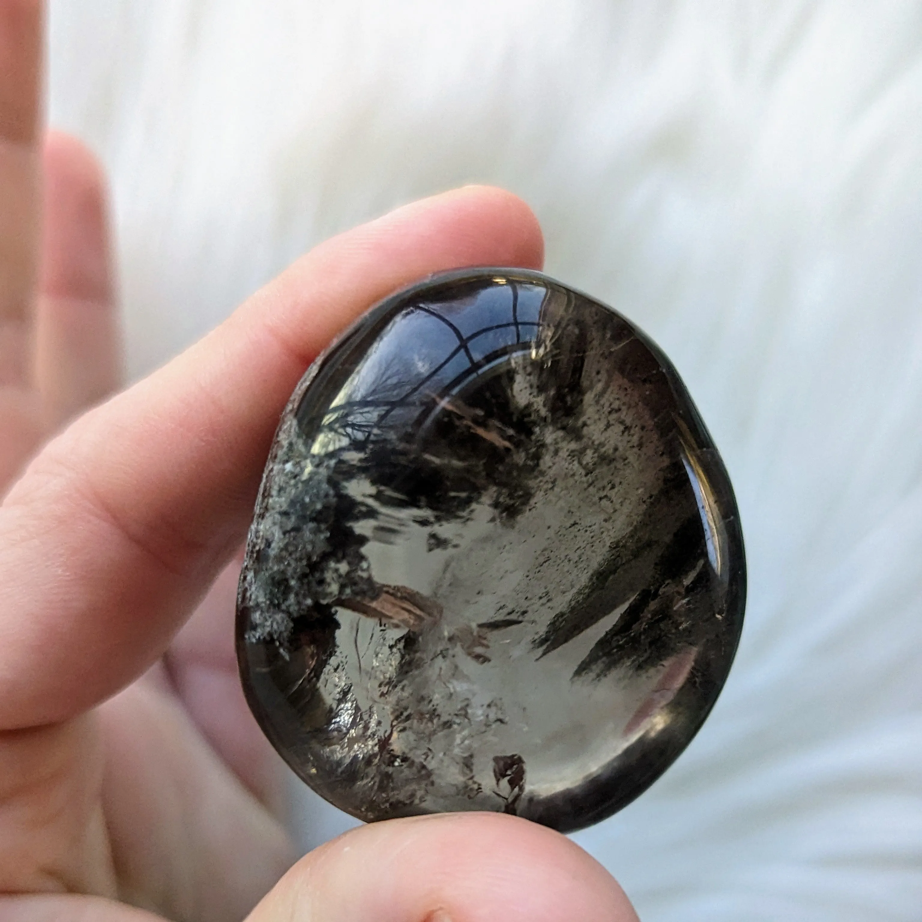 Shamanic Dream Quartz Seer Stone Partially Polished From Brazil~ Beautiful Rainbow Inclusions