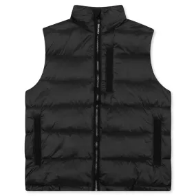 Sherman Convertible Puffer Vest - Black