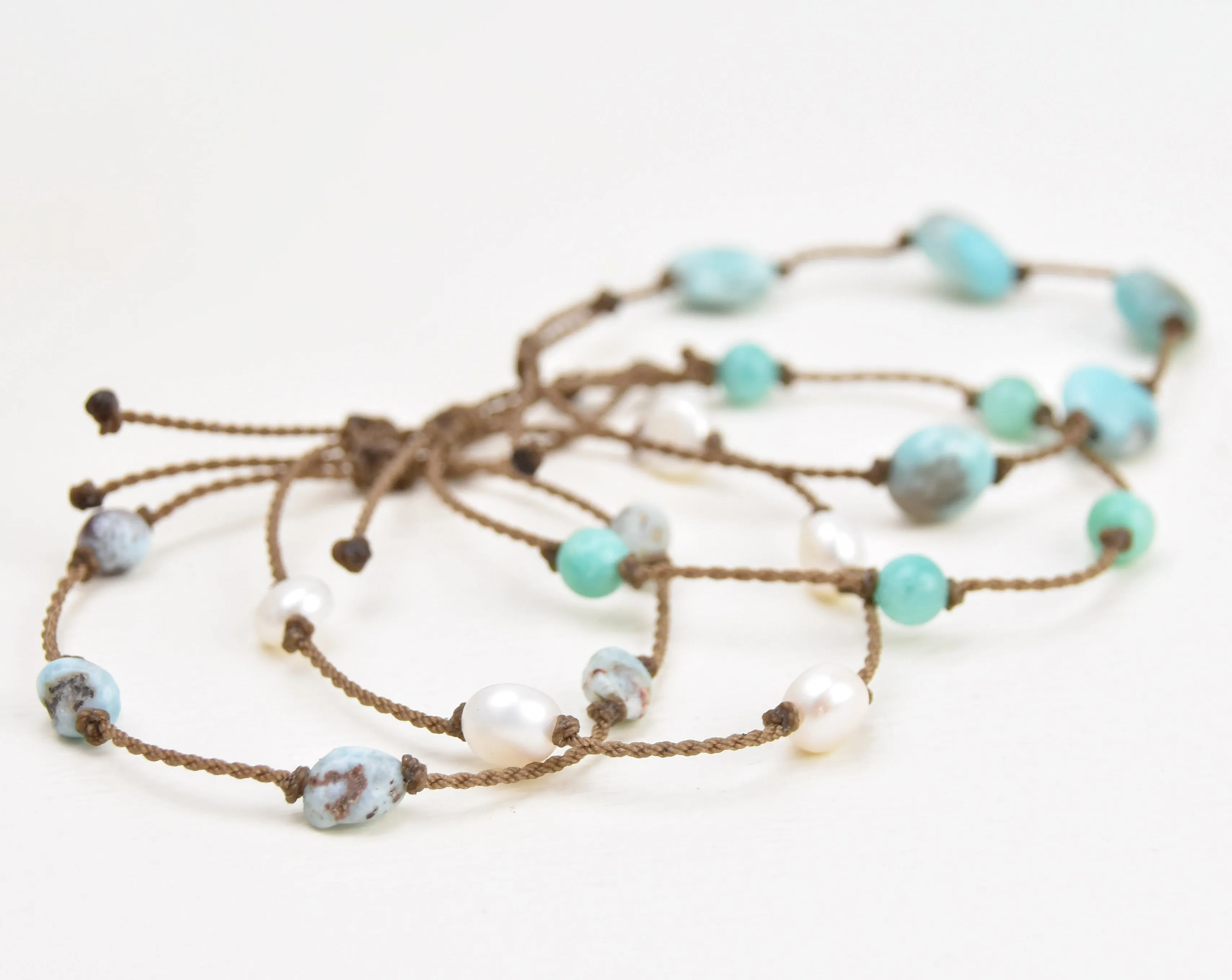 Snow at the Beach - Bracelet Stack (15% off)