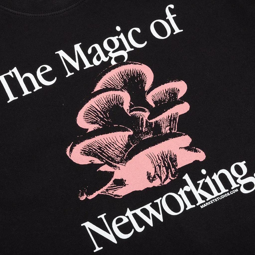 Social Network T-Shirt - Washed Black