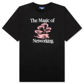 Social Network T-Shirt - Washed Black