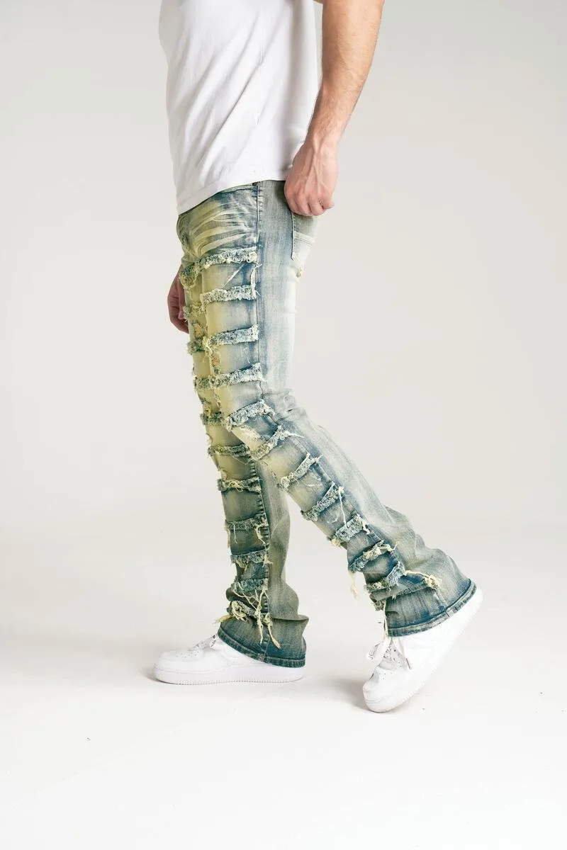 Spark Premium Stretch Stacked Jean (Rustic Blue)