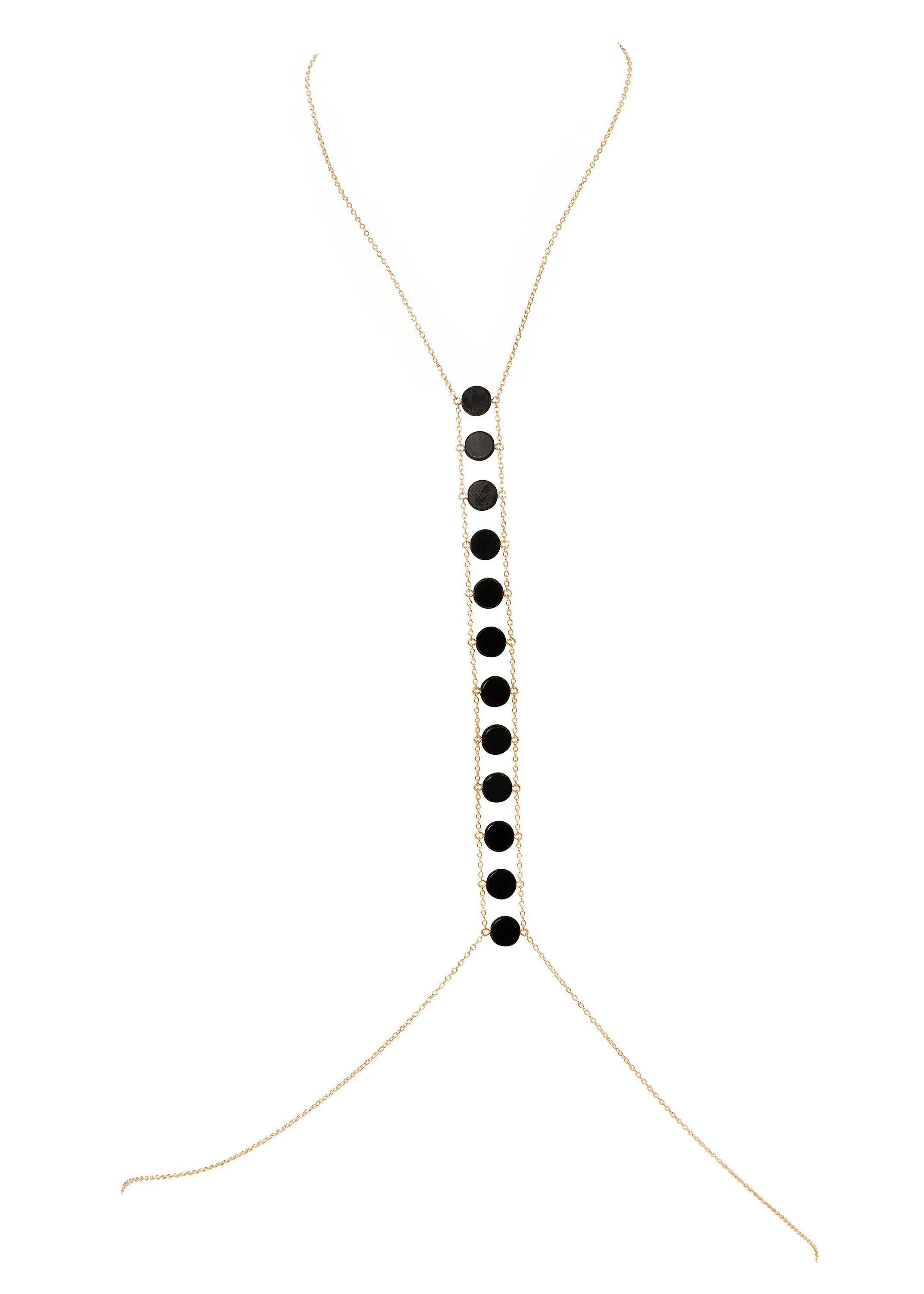 Spine Circle Stone Body Chain