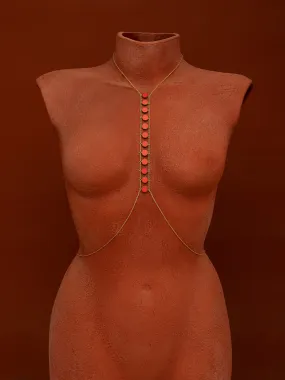 Spine Circle Stone Body Chain