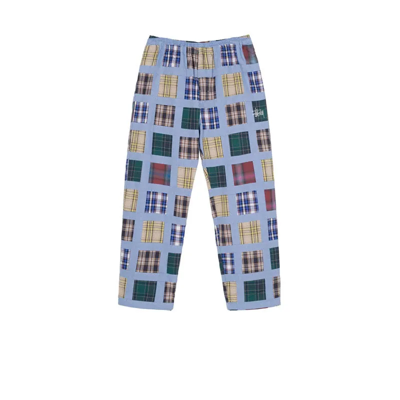 STUSSY MADRAS PATCHWORK RELAXED PANT 116493