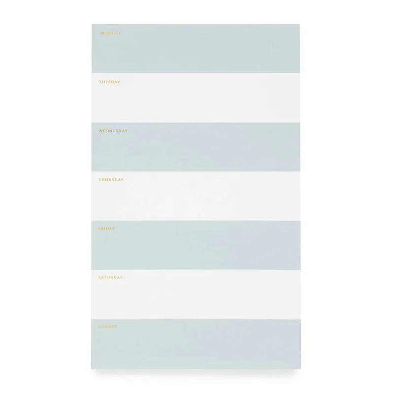 SUGAR PAPER | Blue Striped Weekly Pad