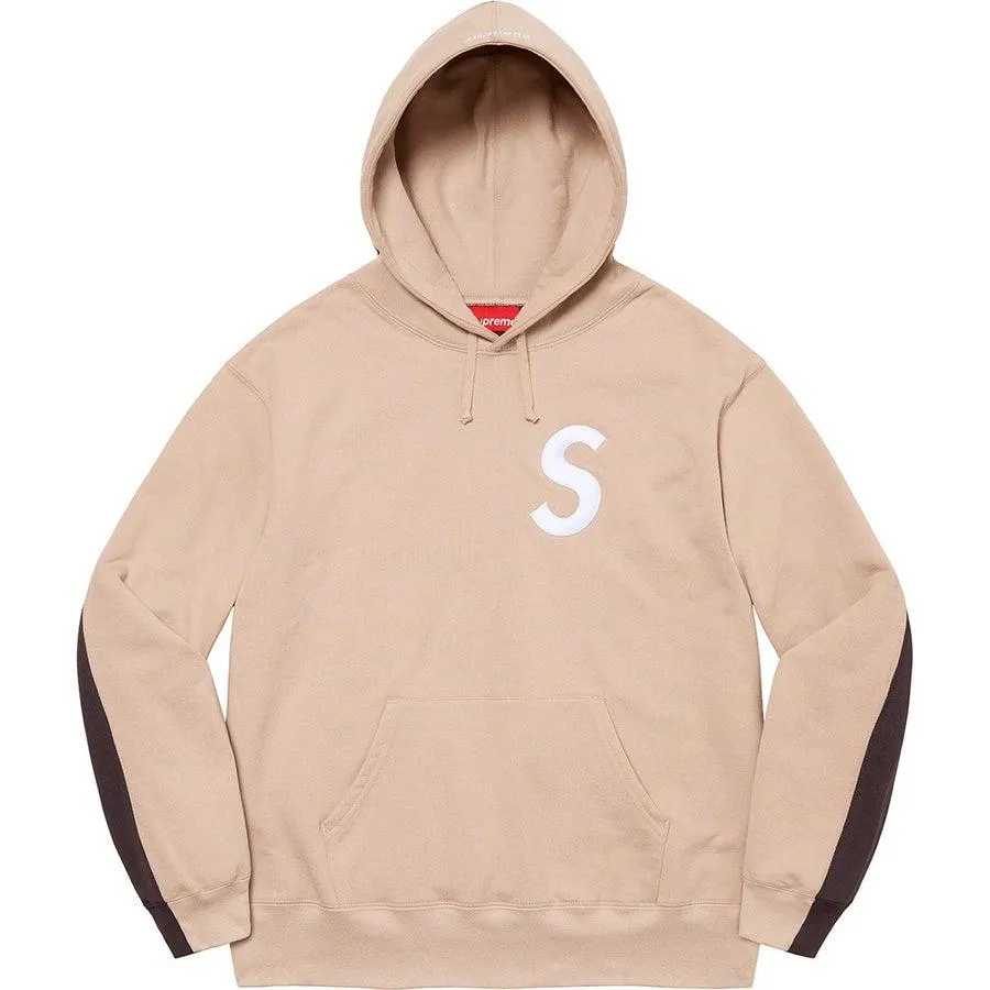 Supreme S Logo Split Hooded Sweatshirt (Brown)