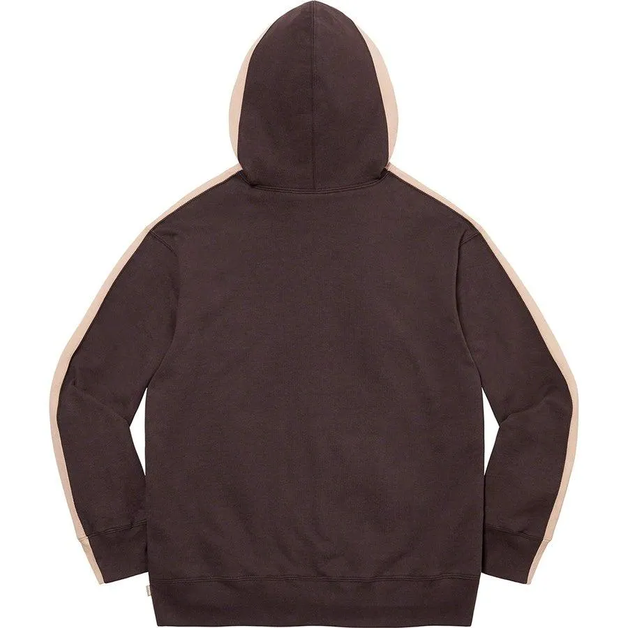 Supreme S Logo Split Hooded Sweatshirt (Brown)